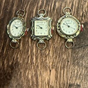 Elegant Narmi Silver and Gold Watch Set (3 Bundle)